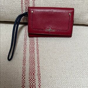 Cole Haan RedLeather Wristlet